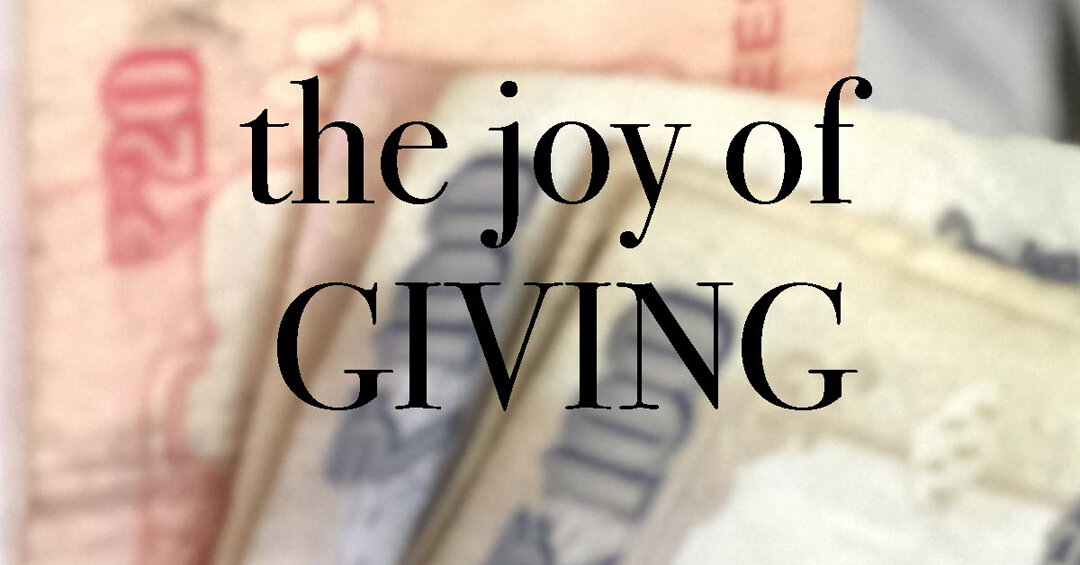 Want to Experience the Joy of Giving