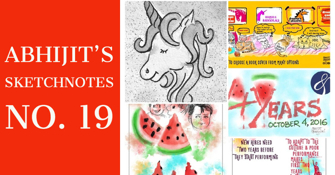 Watermelons, book covers & 4 year olds