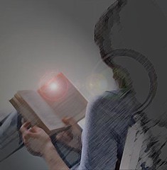 Reading a book