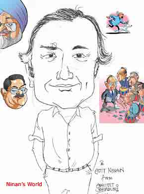 Cartoonist Ajit Ninan's world by Abhijit Bhaduri